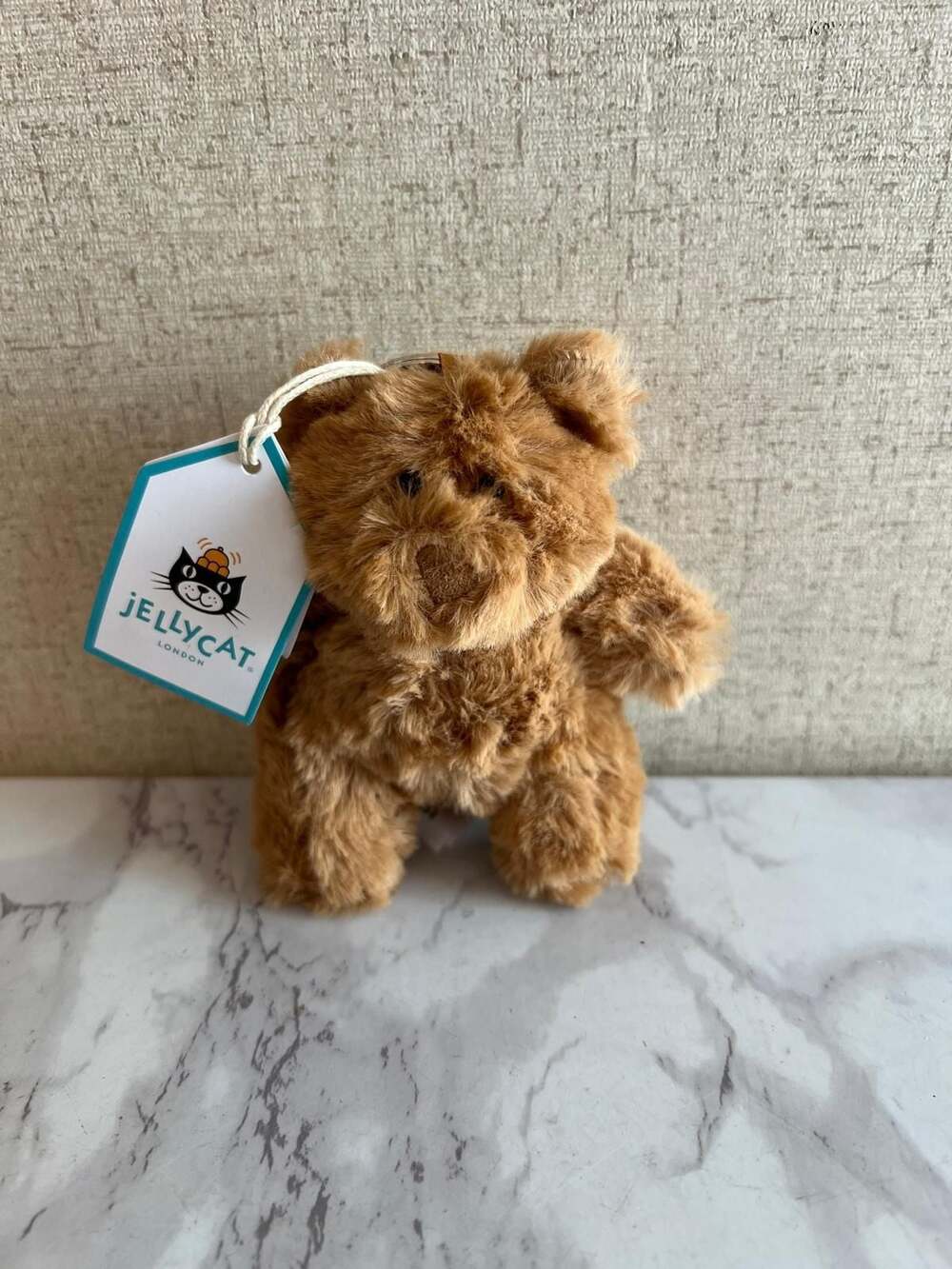 Jellycat Bartholomew Bear Bag Charm Keyring Plush 100% authentic - Picture 4 of 5